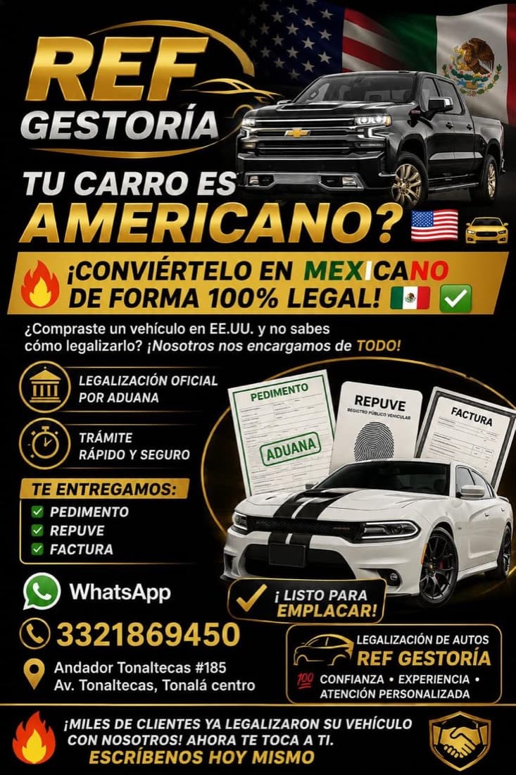 Volante de Legalización de vehículos extranjeros